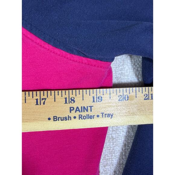 Fox Racing Women Medium Red Blue Long Sleeve Hoodie Graphic Pullover Sweatshirt - Picture 5 of 8